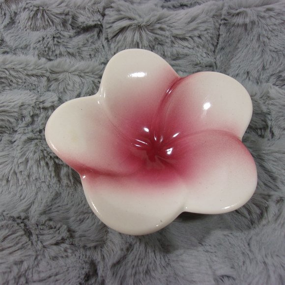 COPY - H-30 TROPICAL CLAY HAWAII PLUMERA CERAMIC TRINKET BOWL - Picture 1 of 8